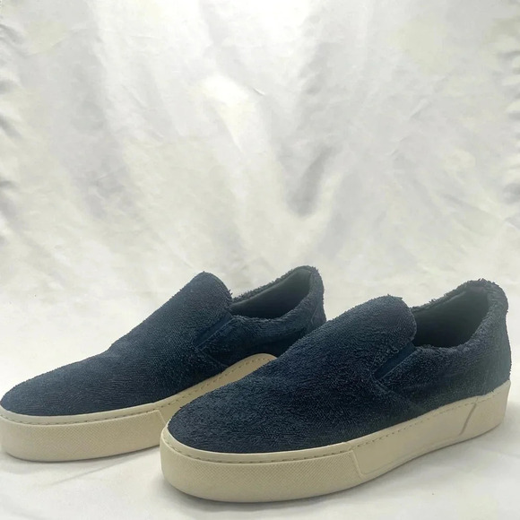 Balenciaga Navy Blue Slip On Sneaker with Terry Cloth Upper Size 38‎ - Picture 1 of 12